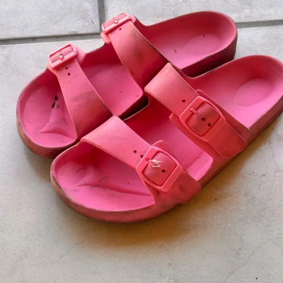 Pink Double Strap Sandals - Picture 7 of 9